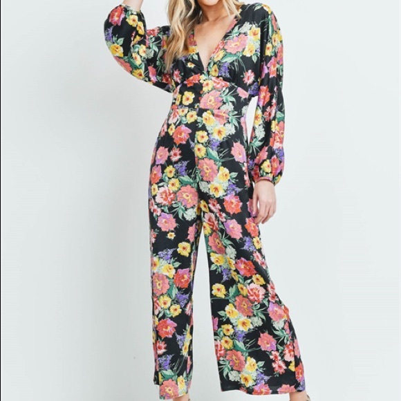 Pants - NWT Floral jumpsuit